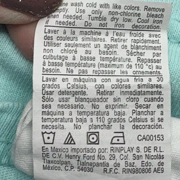 VTG Y2K Champion Short Sleeve T C Logo Light Mint Green Women’s S BLOKETTE - Picture 7 of 7